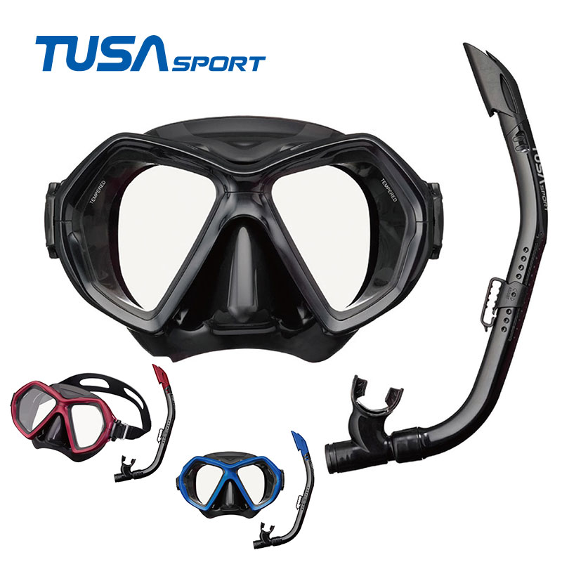 TUSA Sport シュノーケリングセット2点 大人用 UC0106 ツサスポーツ マスク スノーケル 2点セット シュノーケリング 海水浴