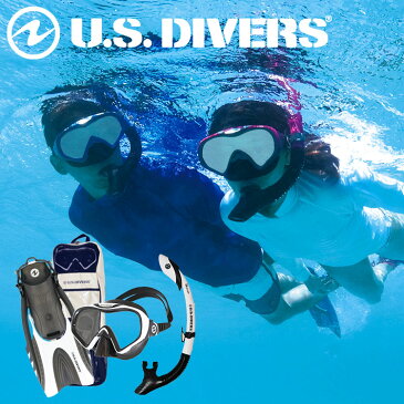 【スノーケル4点セット】US DIVERS/ユーエスダイバーズStarbuck3LX（スターバック3LX）IlanddryLX（アイランドドライLX）Hinge fin（ヒンジフィン）メッシュバッグ付き