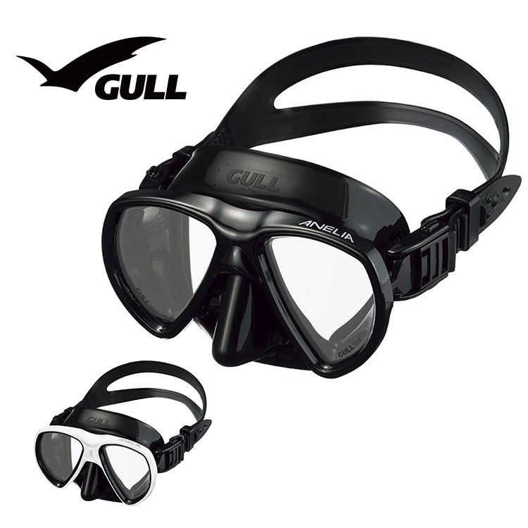 GULL ガル マスク マンティス フルフェイス ブラックシリコン クリアシリコン GM-1584C GM-1582C 作業潜水やレジャーダイビングに ダイビング 軽器材 【送料無料】