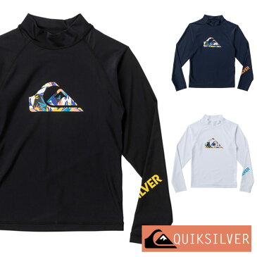 QUIKSILVER クイックシルバー ラッシュガード 子供 男の子 長袖 キッズ ジュニア UVカット 水着 130 140 150 160 cm ALL TIME LR KIDS KLY201120