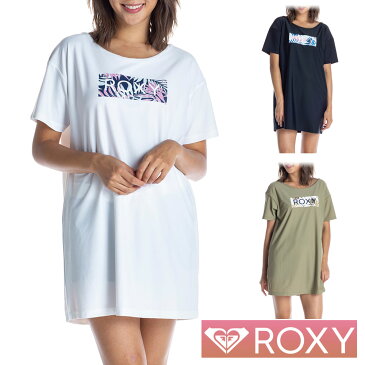 ROXY ロキシー ラッシュガード レディース 半袖 Tシャツ ロング ワンピース LEAF WAVE ROXY TEE RLY202013