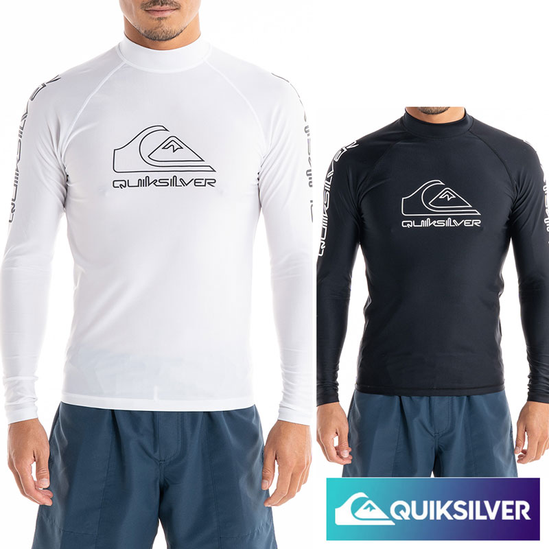 QUIKSILVER クイックシルバー ラッシュガード 長袖 メンズ UPF50＋ プルオーバー サーフィン ビーチ 海 プール アウトドア サマー NEW TOURS LS ロンT