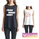 ROXY ロキシー Tops Other Tシャツ レディース タンクトップ ノースリーブ おしゃれ かわいい シンプル 無地 フィットネス ジム ヨガ ピラティス 30代 40代 50代 ビーチ プール RSL241530 FEAR NONE