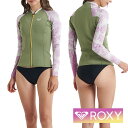 ROXY ロキシー ウェットスーツ ウエットスーツ レディース かわいい おしゃれ ジャケット タッパー 1mm サーフィン ビーチ RWT241707 1.0 RISE FZ LS JKT FLATLOCK