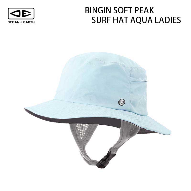 サーフハット サーフィン LADIES BINGIN SOFT PEAK SURF HAT レディーズビンギンソフトピークサーフハット レディース OCEAN & EARTH オーシャンアンドアース