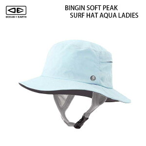 サーフハット サーフィン LADIES BINGIN SOFT PEAK SURF HAT レディーズビンギンソフトピークサーフハット レディース OCEAN & EARTH オーシャンアンドアース