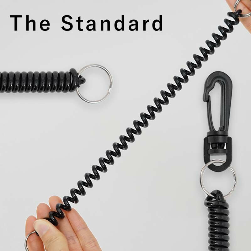 コイル ランヤード The Standard ザ・スタンダード プラスチック スイベル ダイビング アクセサリー パーツ