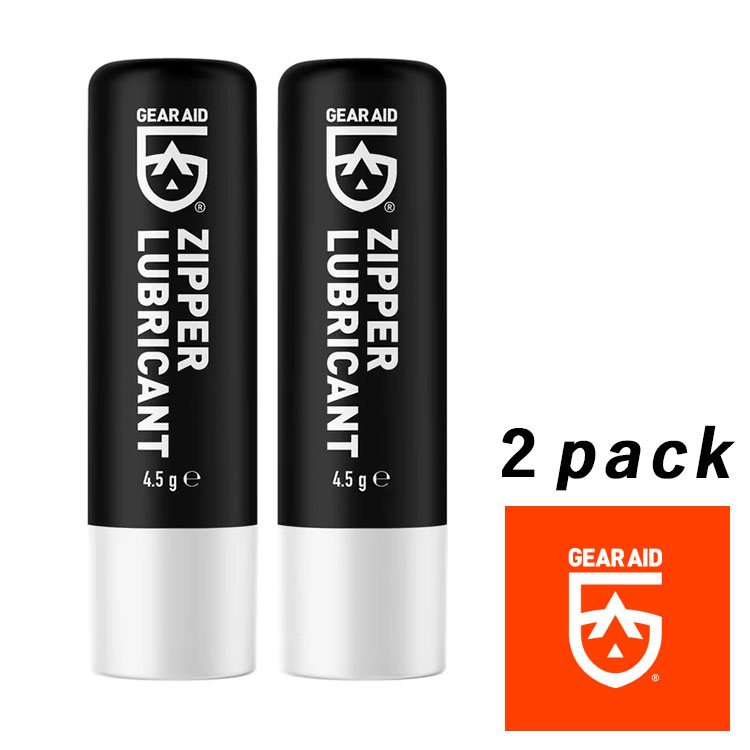 GearAid/ギアエイド 輸入 ジップ用潤滑剤 2パック Zipper Lubricant Stick 4.5g 2 pack