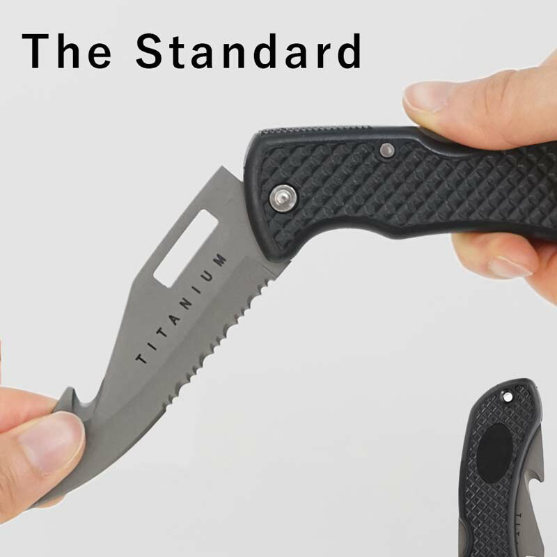 ダイバー ナイフ チタンブレード The Standard ザ・スタンダード 折りたたみ式 ダイビング アクセサリー パーツ