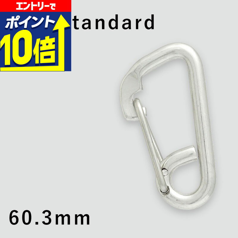 【エントリーで10倍!】 カラビナ 60.0mm The Standard ザ・スタンダード ダイビング アクセサリー パーツ ステンレス製 重器材