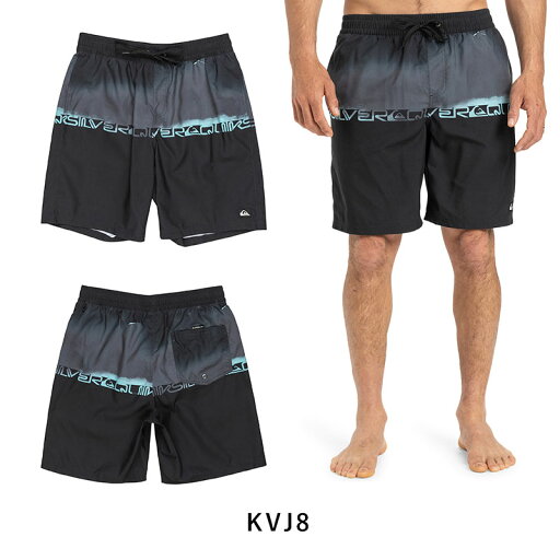 【サマーSALE 25%オフ】QUIKSILVER クイックシルバーサーフパンツ メンズ ボードショーツ 水着 EVERYDAY WORDBLOCK VL 19 QBS251002 サーフ サーフィン ブランド 19インチ 撥水 サイドポケット インナー付き ssq
