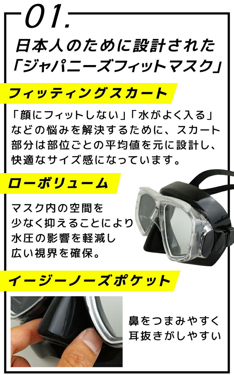 ダイビングマスク 度付きレンズセット 水中メガネ ゴーグル シュノーケル シュノー...