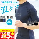 【200円OFFクーポン配布中】ラッシュガード メンズ HeleiWaho ヘレイワホ 半袖 プルオーバー UPF50+ で UVカット 大きいサイズ 対応 サーフィン や ウェットスーツ の インナー 柔術 格闘技