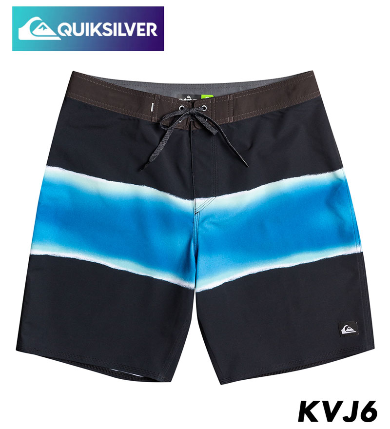 AQROS ダイビング&スノーケリングの【アウトレット価格 ＆ ポイント10倍】 QUIKSILVER クイックシルバー 水着 海パンサーフパンツ ボードショーツ メンズ 19インチ サーフィン ビーチ 海 プール アウトドア サマー SURFSILK AIR BRUSH 19 ボードショーツ サーフショーツ 短パン ssq｜アングル3