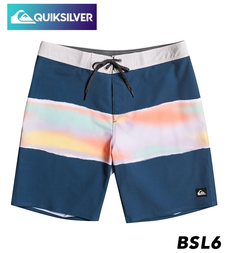 AQROS ダイビング&スノーケリングの【アウトレット価格 ＆ ポイント10倍】 QUIKSILVER クイックシルバー 水着 海パンサーフパンツ ボードショーツ メンズ 19インチ サーフィン ビーチ 海 プール アウトドア サマー SURFSILK AIR BRUSH 19 ボードショーツ サーフショーツ 短パン ssq｜アングル2