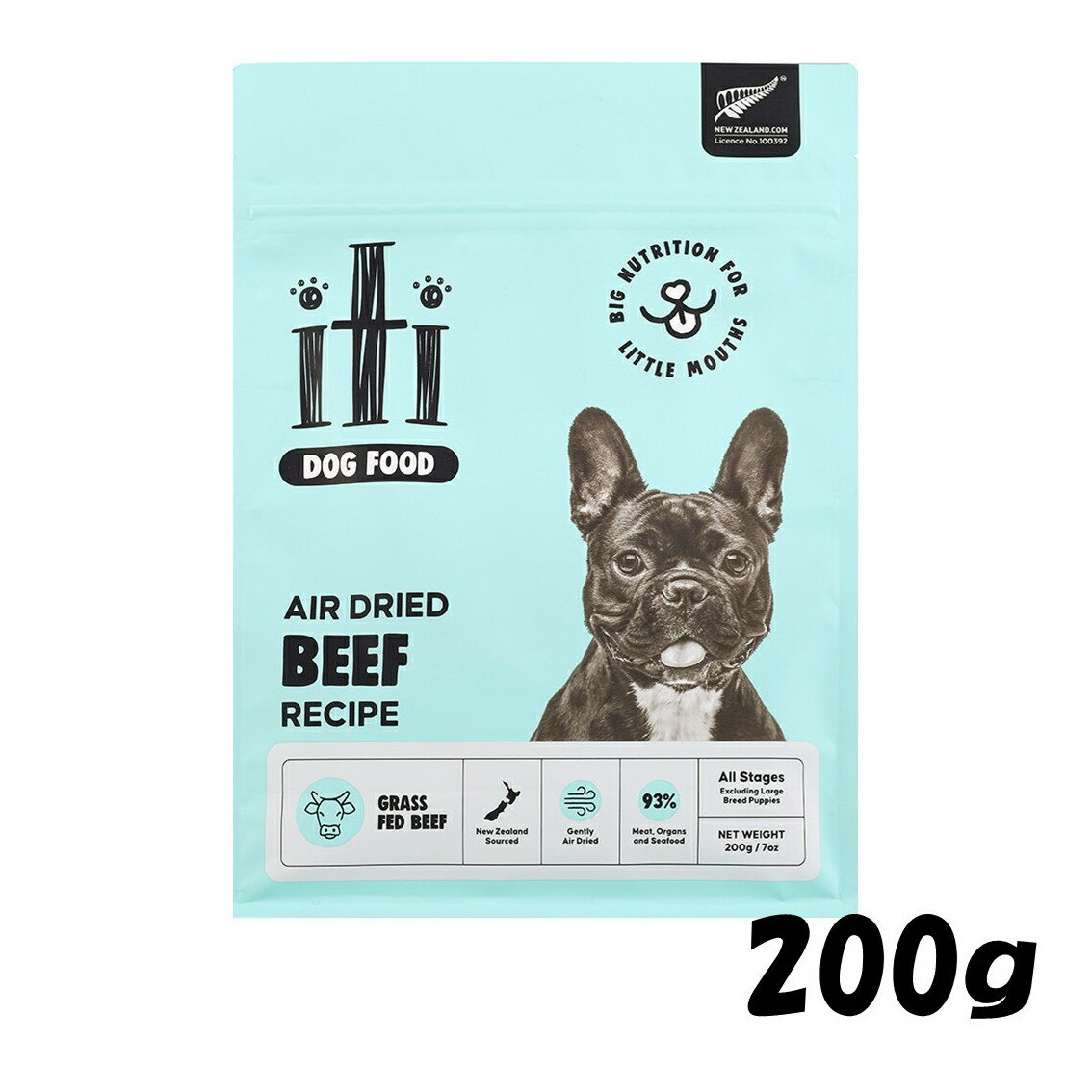 樂天商城 - イティitiドッグフード エアドライフード ビーフ・ディナー 200グラム