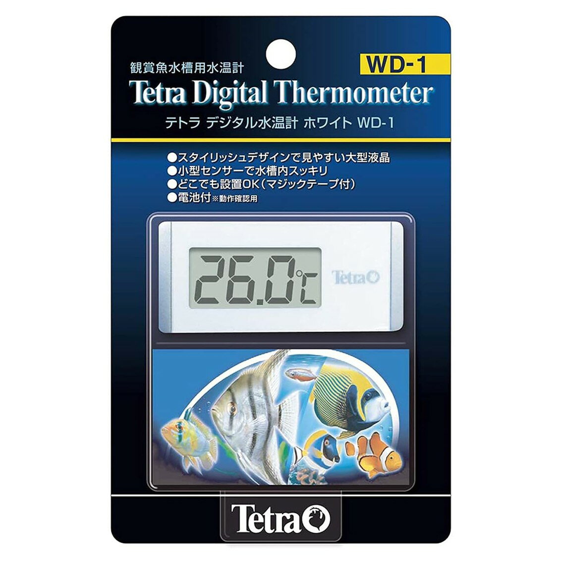 樂天商城 - 【動作確認用電池（LR44）が付属していない為、アウトレット特価】テトラ (Tetra) デジタル水温計 ホワイトWD-1