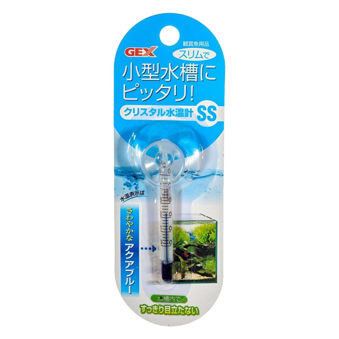 ジェックス GEX クリスタル水温計SS