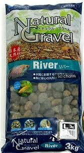 アクアFのビックリ大特価品！【水作】ナチュラルグラベルリバー　Lサイズ　3kg×4袋観賞魚用　底床関連..