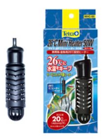 【tetra】熱帯魚　飼育用品テトラ　26℃ミニヒーター　50Wサーモスタット不要型小型水槽用オートヒーター