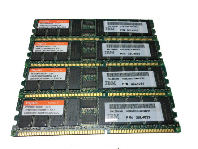 IBM 09N4306 1GB(256MB×4) PC2100R ECC DDR266【