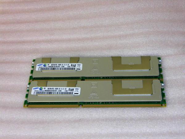 SAMSUNG PC3-10600R ECC/REG 2Rx4 8GB 2枚 計16GB【中古】