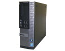 Windows7 Pro 64bit デル DELL OPTIPLEX 9020 SFF 省スペース Core i5-4670 3.4GHz 8GB 500GB DVDマルチ 中古パソコン デスクトップ 本体のみ Win7