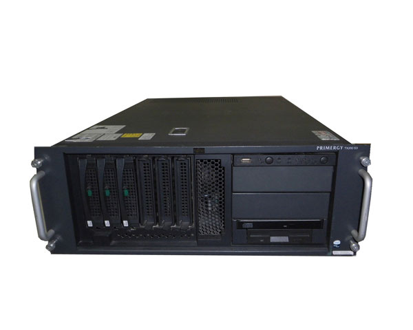 商品名 富士通 PRIMERGY TX200 S3 PGT20334S CPU Xeon 5110 1.6GHz×1基 メモリー 4GB　(ECC DDR SDRAM） ハードディスク 146GB×1 光学ドライブ CD-ROM 　 RAIDコントローラー PGB140G 電源ユニット 搭載数2/最大2 動作について 動作確認済みです。OSは付属しておりませんので、お好みのOSを別途御用意下さい。 外観について 筐体に擦り傷、汚れが多少あります 付属品 電源コードのみ※ラックレール及び上記以外の付属品は一切ありません 納期について 通常ご注文頂いてから、3営業日以内の発送となります。※即日発送が可能な場合もありますので、お急ぎの場合は、別途ご相談下さい。 送料区分 大型商品の為、佐川急便 ラージサイズ宅配便 になります ※代金引換での発送は不可となります。 料金等詳細は　大型宅配便について　のページをご確認ください。 保証期間 商品到着日から3ヶ月間となります中古サーバー専門店のアクアライトでは、富士通 PRIMERGY TX200 S3 PGT20334S (Xeon 5110 1.6GHz/4GB/146GB×1) 他、中古サーバーを各種取り扱っております。お探しの機種がございましたらお気軽にお問い合わせください。