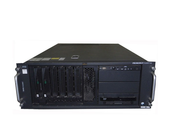 商品名 富士通 PRIMERGY TX300FT S4 PGT30433FF CPU Xeon X5260 3.33GHz×1基 メモリー 3GB (PC2-5300F DDR2 FB-DIMM / 最大16GB) ハードディスク なし 光学ドライブ DVD-ROM ディスクコントローラー CA06718-H341 電源ユニット 搭載数2/最大2 サイズ 174×755×473(W×D×H) 重量 最大 37kg 動作について 動作確認済みです。OSは付属しておりませんので、お好みのOSを別途御用意下さい 外観について 筐体に擦り傷、汚れがあります※天板に傷あり 付属品 電源コードのみ※上記以外の付属品は一切ありません 納期について 通常ご注文頂いてから、3営業日以内の発送となります。※即日発送が可能な場合もありますので、お急ぎの場合は、別途ご相談下さい。 送料区分 大型商品の為、佐川急便 ラージサイズ宅配便 になります ※代金引換での発送は不可となります。 料金等詳細は　大型宅配便について　のページをご確認ください。 保証期間 商品到着日から3ヶ月間となります中古サーバー専門店のアクアライトでは、富士通 PRIMERGY TX300FT S4 PGT30433FF ラック型 Xeon X5260 3.33GHz/3GB/HDDなし 他、中古サーバー・保守パーツを各種販売しております。お探しの仕様・型番がございましたらお気軽にお問い合わせください。