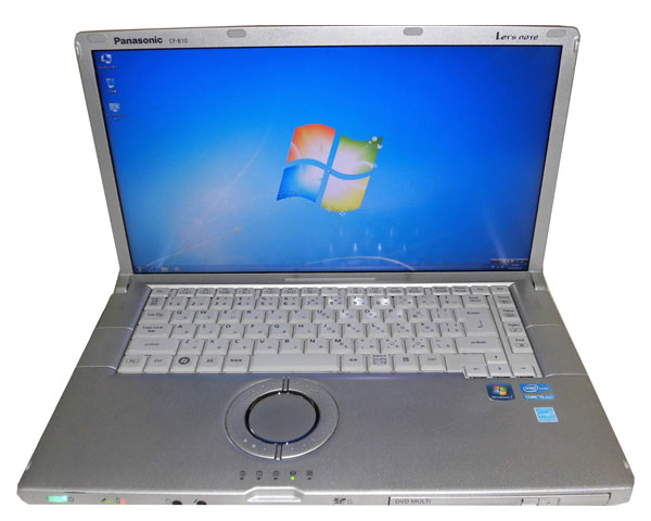 ワケあり(バッテリーNG) 中古パソコン レッツノート Windows7 Panasonic Let'sNote CF-B10 (CF-B10AWCYS) Core i5-2520M 2.5GHz 4GB 160GB マルチ HDMI 中古ノートPC 15.6インチ フルHD (1920x1080)