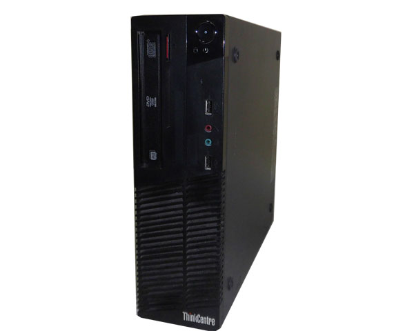 送料無料 中古パソコン デスクトップ 本体のみ Windows7 Lenovo ThinkCentre M70e Small 0822-RP6 Core2Duo E7500 2.93GHz/2GB/250GB/DVDマルチ