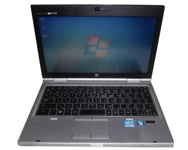 HP EliteBook 2560p (QG648PA#ABJ) Windows7 中古ノートパソコン 無線LAN Core i5-2540M 2.6GHz/4GB/500GB/光学ドライブなし/12.5インチ