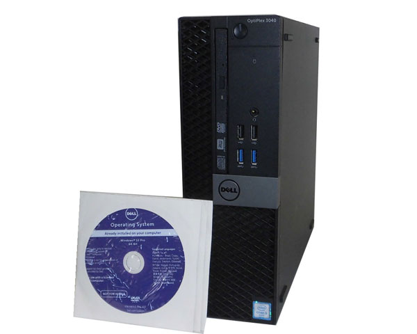 外観難あり リカバリー付き Windows10 Pro 64bit DELL OPTIPLEX 3040 SFF 第6世代 Core i3-6100 3.7GHz 4GB 500GB DVDマルチ 中古パソコン デスクトップ 中古PC 本体のみ