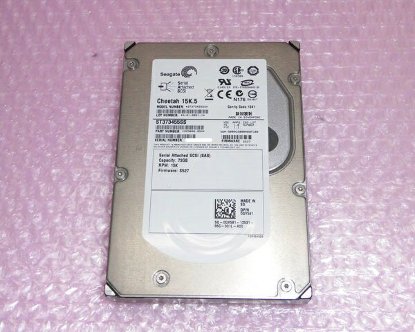 DELL 0GY581 (Seagate ST373455SS) SAS 73GB 15K 3.5インチ 中古ハードディスク