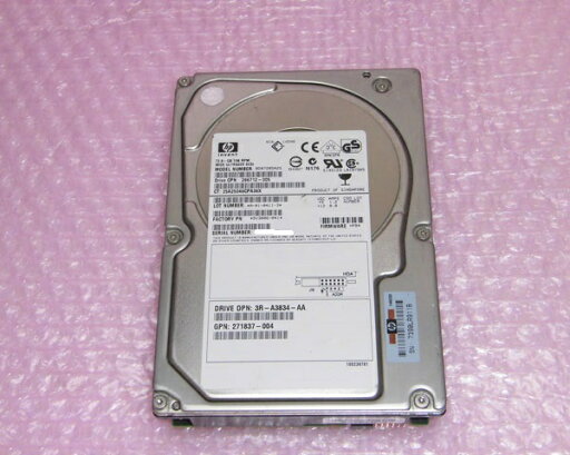 HP 286712-005 (BD07285A25) Ultra320 80pin 72.8GB 10K 3.5インチ 中古ハードディスク HP 286712-005 (BD07285A25) Ultra320 80pin 72.8GB 10K 3.5インチ 中古ハードディスク