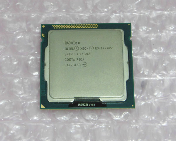 中古CPU Intel Xeon E3-1220 V2 3.1GHz 4コア4スレッド SR0PH LGA1155