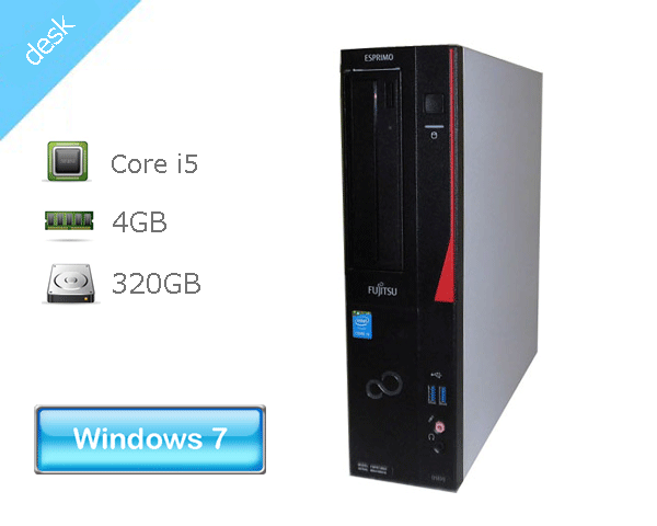 Windows7 Pro 64bit ťѥ ٻ ESPRIMO D583/J (FMVD10004) 4 Core i5-4590 3.3GHz 4GB 320GB DVDޥ GeForce GT635 ʥڡ ǥȥåPC ΤΤ 