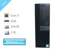 Windows11 Pro 64bit DELL OPTIPLEX 7050 SFF 第7世代 Core i7-7700 3.6GHz メモリ 8GB HDD 1TB(SATA)+256GB(SSD) DVDマルチ 本体のみ