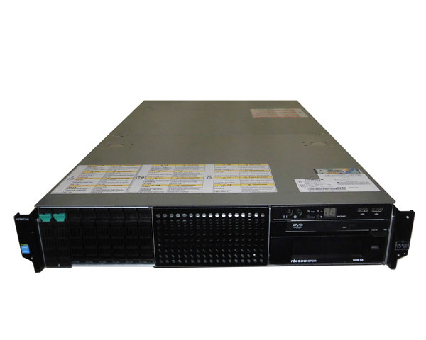 中古 HITACHI HA8000/RS220-h HM2 (GQU222HM-TNANNN2) Xeon E5-2630 V2 2.6GHz 8GB 300GB×2 (SAS 2.5インチ) DVD-ROM AC*2