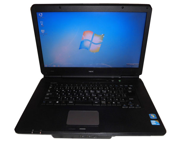 Windows7 NEC VersaPro VJ26ML-B (PC-VJ26MLNTLTLB) Core i5-560M 2.66GHz 2GB 160GB DVDマルチ WPS Office付き 15.6インチ 中古ノートパソコン 中古PC 良品