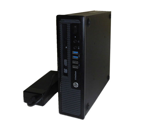 Windows10 Pro 64bit HP EliteDesk 800 G1 USDT (C8N28AV) Core i3-4130 3.4GHz メモリ 4GB HDD 320GB(SATA) DVDマルチ 本体のみ