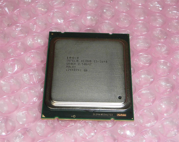 中古CPU Intel Xeon E5-2640 SR0KR 6コア 2.5GHz System x3550 M4取外し品