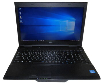 中古ノートパソコン Windows10 Pro 64bit NEC VersaPro VK26TX-G (PC-VK26TXZNG) Core i5-3230M 2.6GHz 4GB 320GB DVD-ROM 15.6インチ 高解像度 HD+(1600×900)