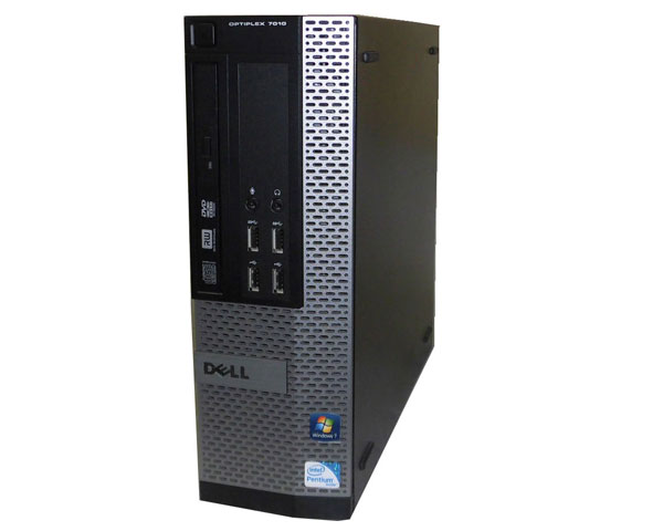 Windows7 Pro 32bit DELL OPTIPLEX 7010 SFF Pentium G640 2.8GHz 4GB 250GB DVDマルチ 中古パソコン デスクトップ 本体のみ