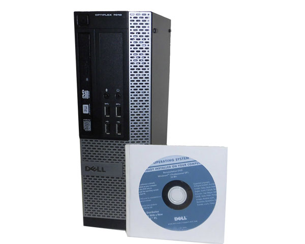 リカバリー付き Windows7 Pro 32bit DELL OPTIPLEX 7010 SFF Pentium G640 2.8GHz 2GB 250GB DVDマルチ 中古パソコン デスクトップ 本体のみ