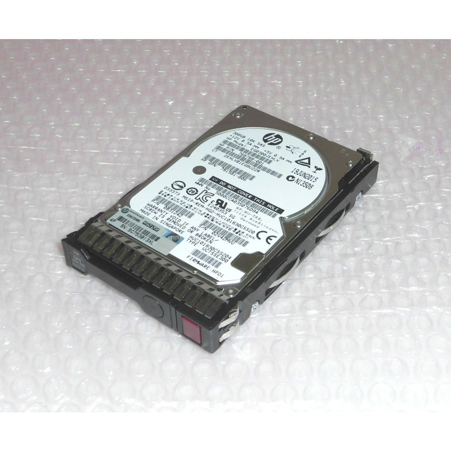 HP 748385-001 (EH0300JDYTH) SAS 300GB 15K 12Gbps 2.5インチ 中古ハードディスク