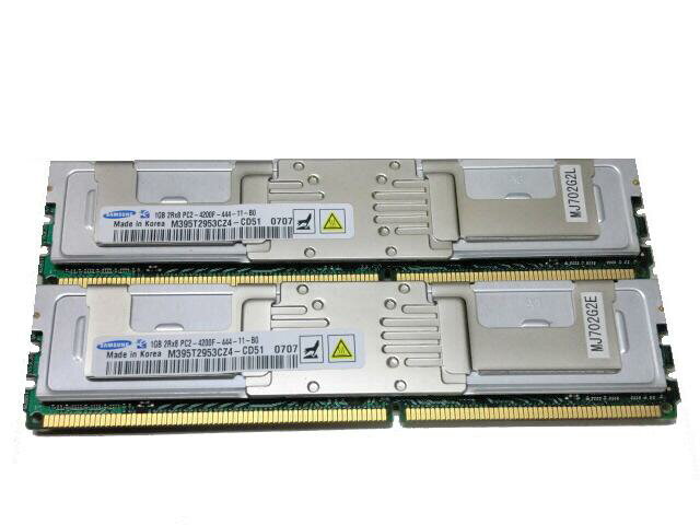 SAMSUNG M395T2953CZ4-CD51【中古】PC2-4200F FB-DIMM 2GB(1GB×2枚)
