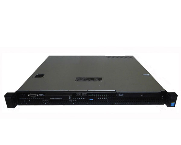 中古 DELL PowerEdge R220 Xeon E3-1220 V3 3.1GHz 4GB 300GB 2 SAS DVD-ROM