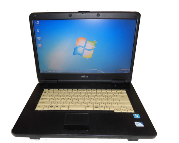 外観難あり Windows7 Pro 32bit 富士通 LIFEBOOK A540/C (FMVNA4TE) Celeron-925 2.3GHz 2GB 160GB DVDマルチ 中古ノートパソコン 中古PC ノート