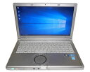 Windows10 Pro 64bit Panasonic Let'sNote CF-NX1 Core i5-2540M 2.6GHz 2GB 250GB 光学ドライブなし 無線LAN Webカメラ 中古ノートPC CF-NX1GDHYS 12.1インチ レッツノート Win10(2)